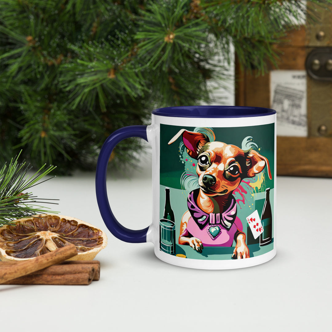 Chiweenie General- Mug with Color Inside v14