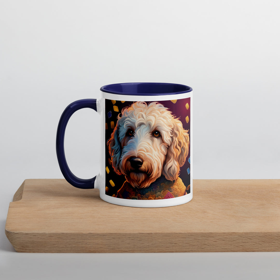 Goldendoodle- Mug with Color Inside v12