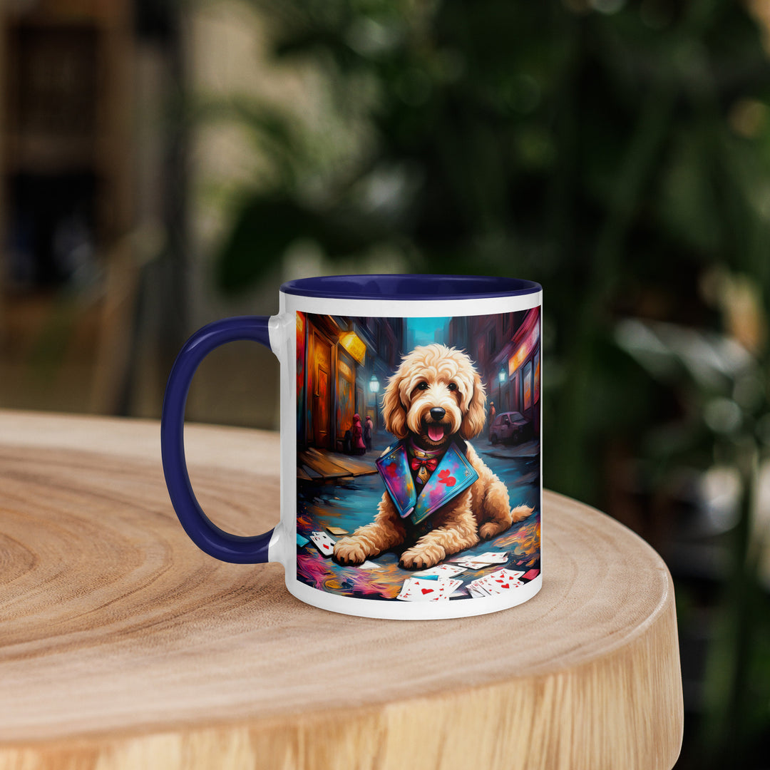 Goldendoodle- Mug with Color Inside v19