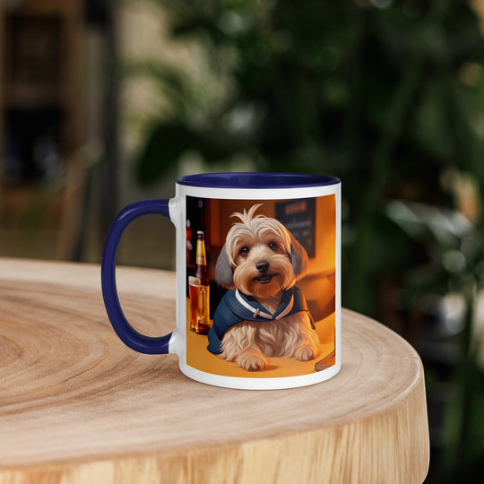 Yorkipoo General- Mug with Color Inside v7