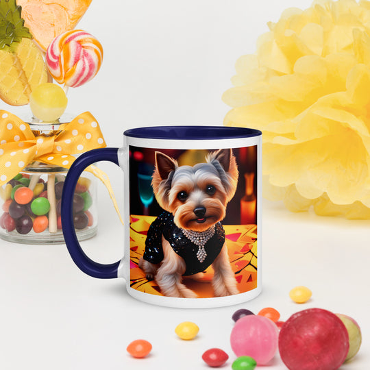 Yorkipoo General- Mug with Color Inside v6