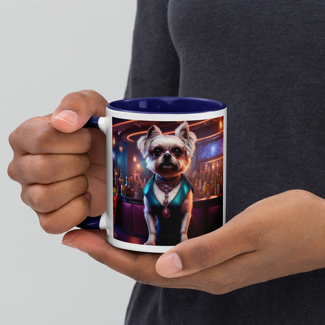 Pugapoo General- Mug with Color Inside v6