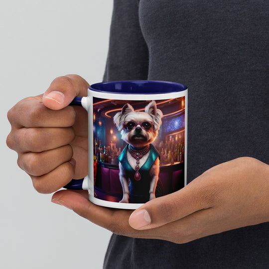 Pugapoo General- Mug with Color Inside v6