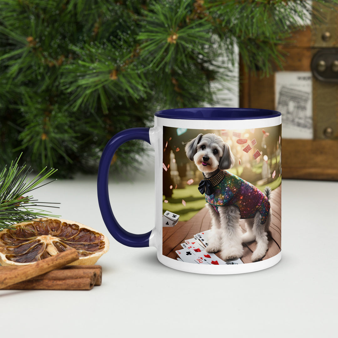 Schnoodle Golfer- Mug with Color Inside v2