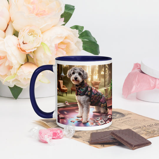 Schnoodle Golfer- Mug with Color Inside v8