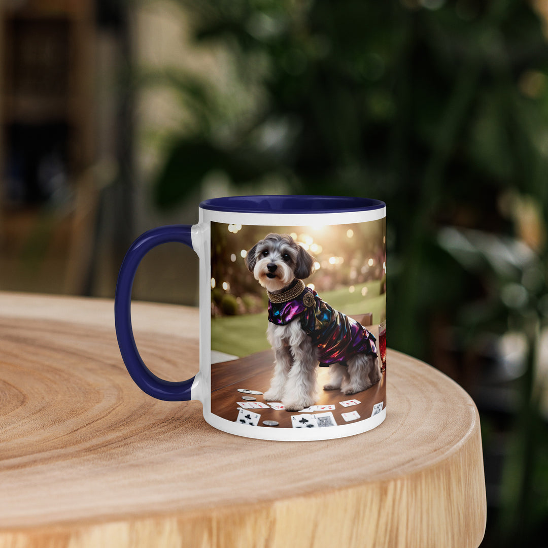 Schnoodle Golfer- Mug with Color Inside v12