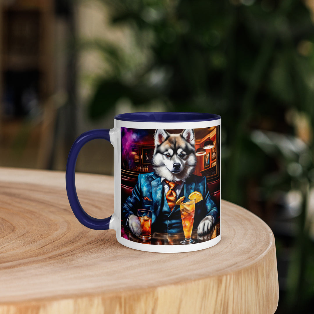 Pomsky General- Mug with Color Inside v13