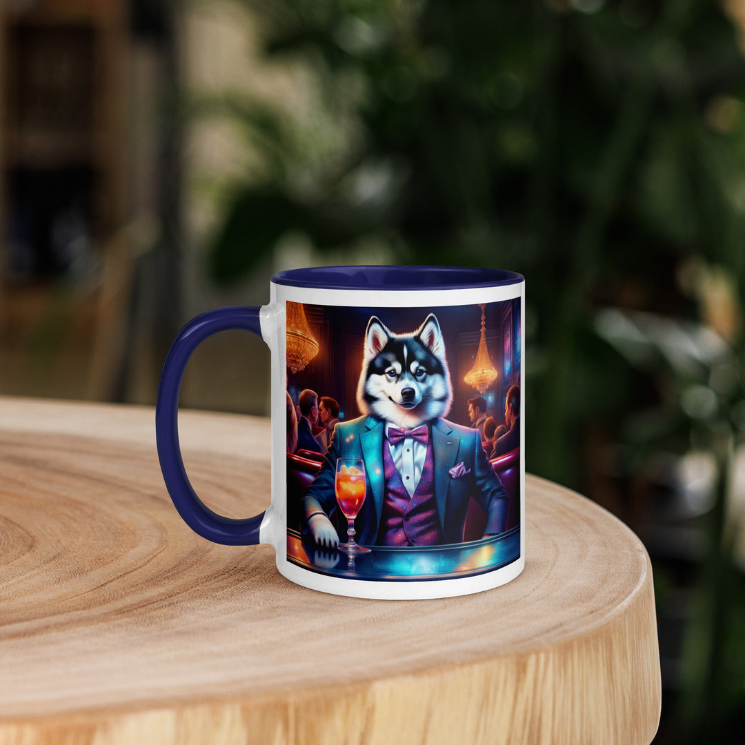 Pomsky General- Mug with Color Inside v12