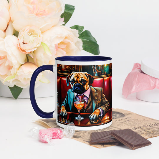 Puggle General- Mug with Color Inside v8