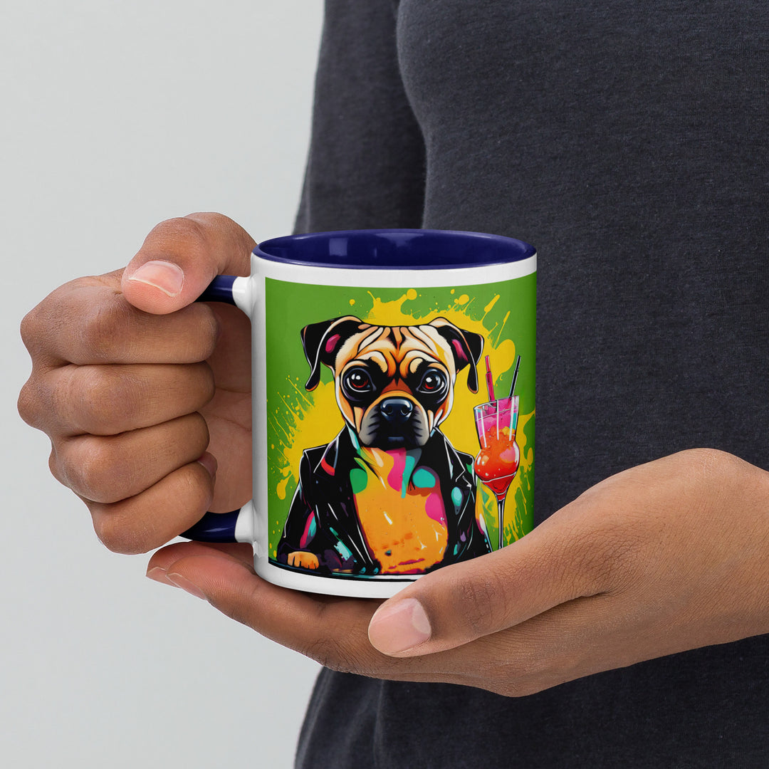 Puggle General- Mug with Color Inside v10