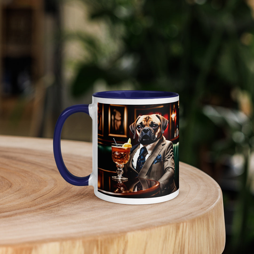 Puggle General- Mug with Color Inside v14