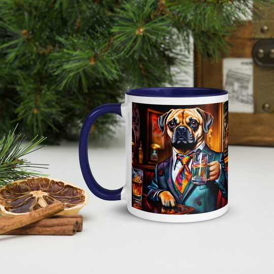 Puggle General- Mug with Color Inside v15