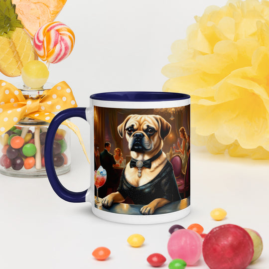 Puggle General- Mug with Color Inside v16