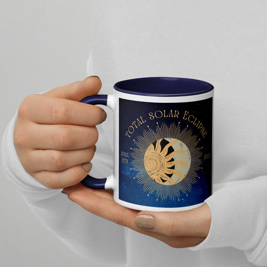 Golden Retriever Eclipse- Mug with Color Inside v2