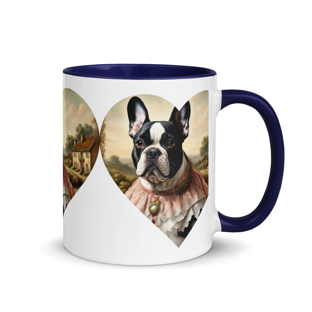 Mug with Color Inside-French Bulldog V6