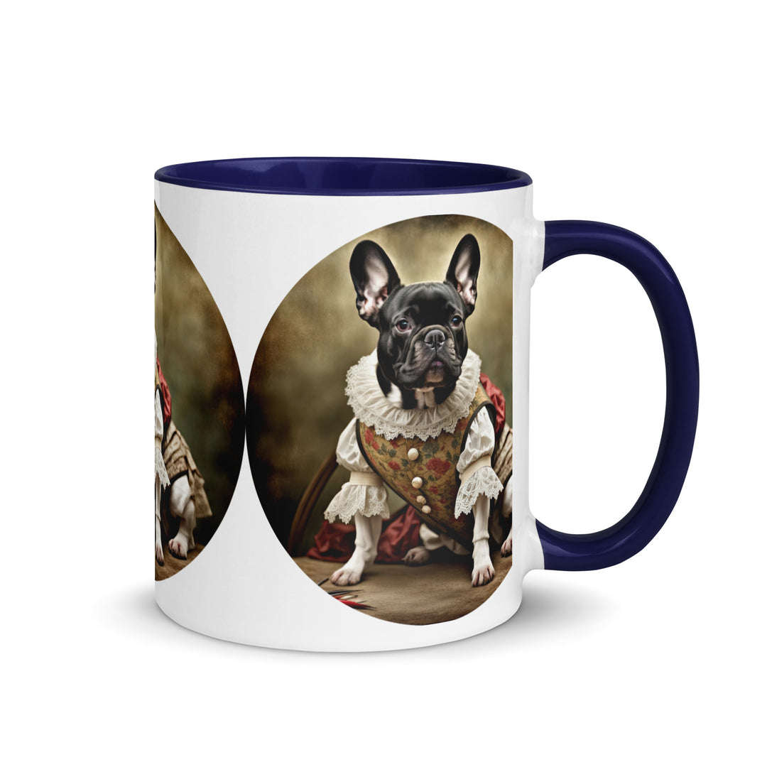 Mug with Color Inside-French Bulldog V8