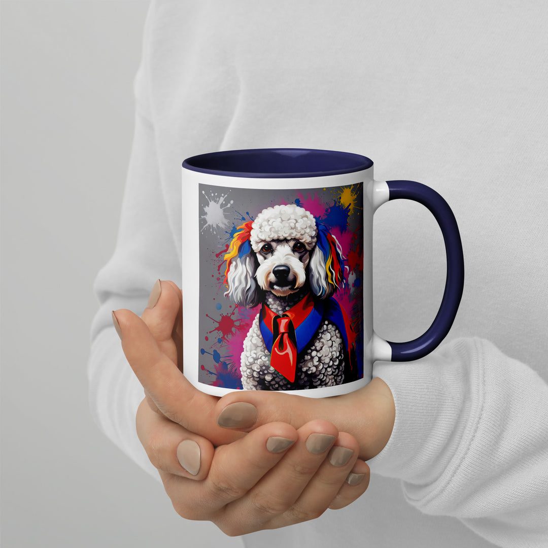 Poodle- Mug with Color Inside v4