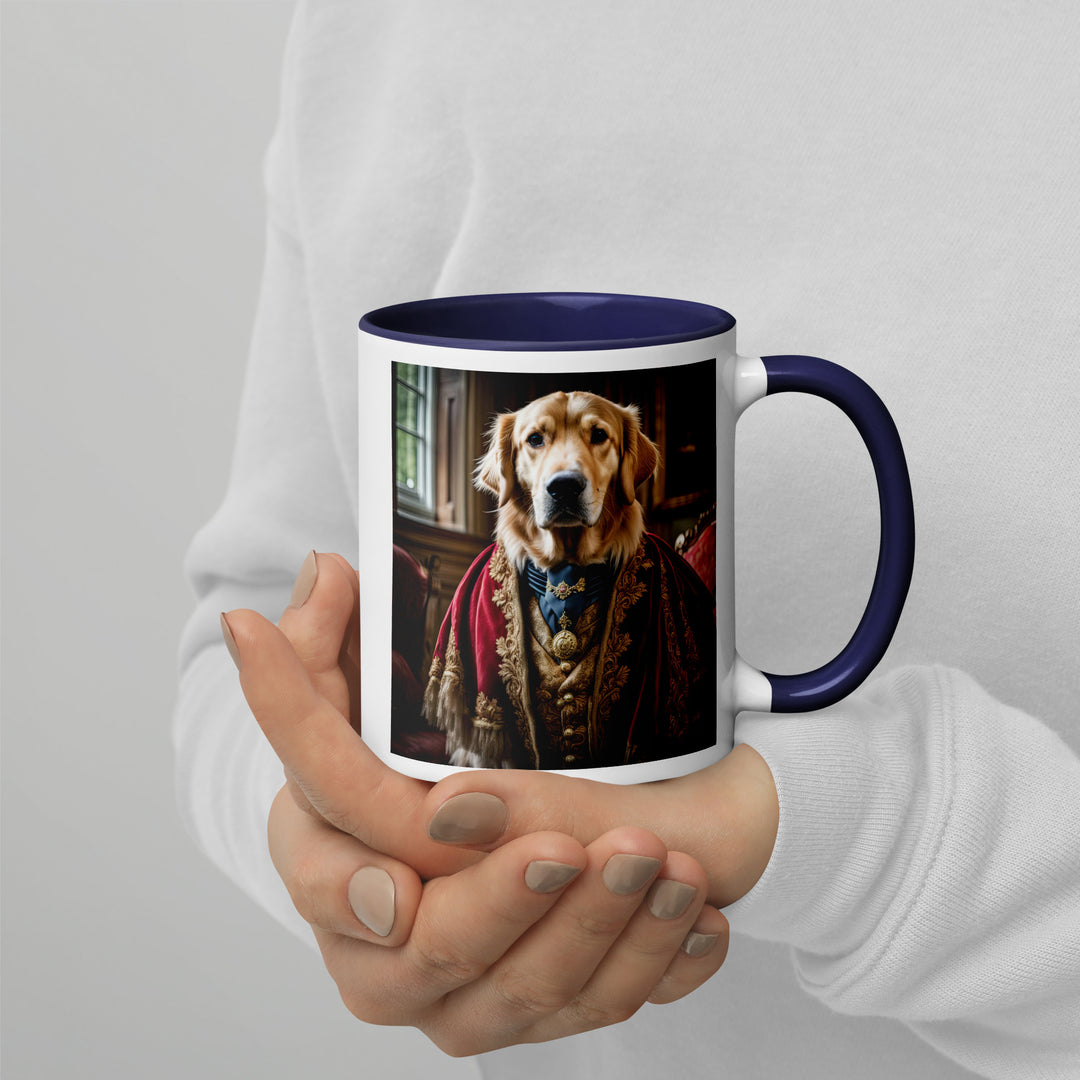 Golden Retriever- Mug with Color Inside V3