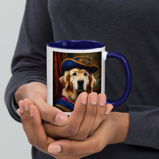 Golden Retriever- Mug with Color Inside V5