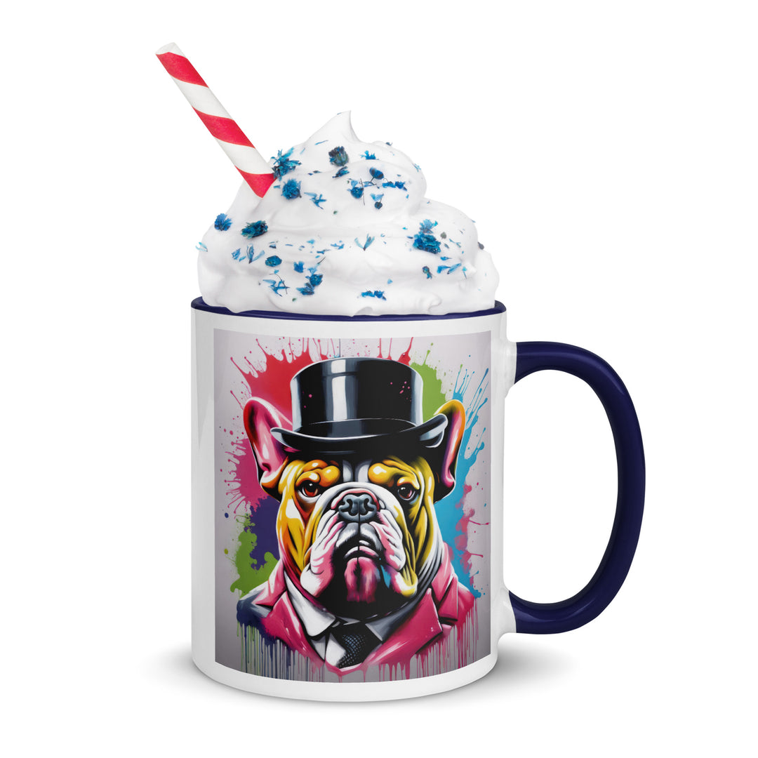 Bulldog- Mug with Color Inside v2