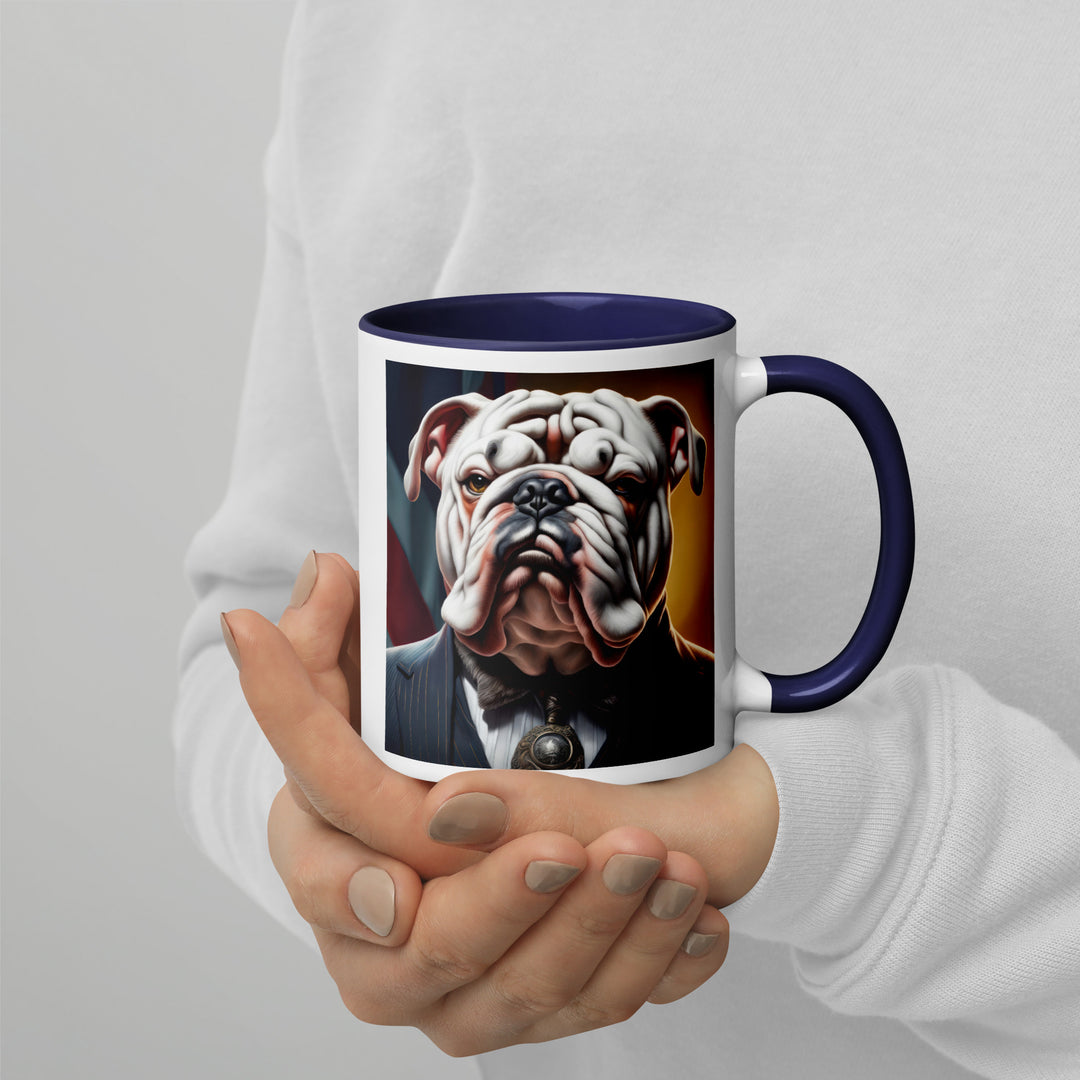 Bulldog- Mug with Color Inside v3