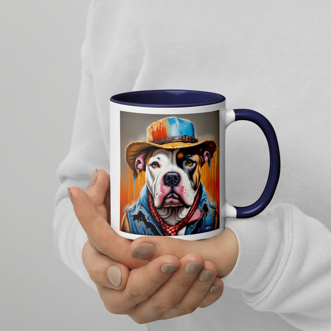 American Bulldog- Mug with Color Inside