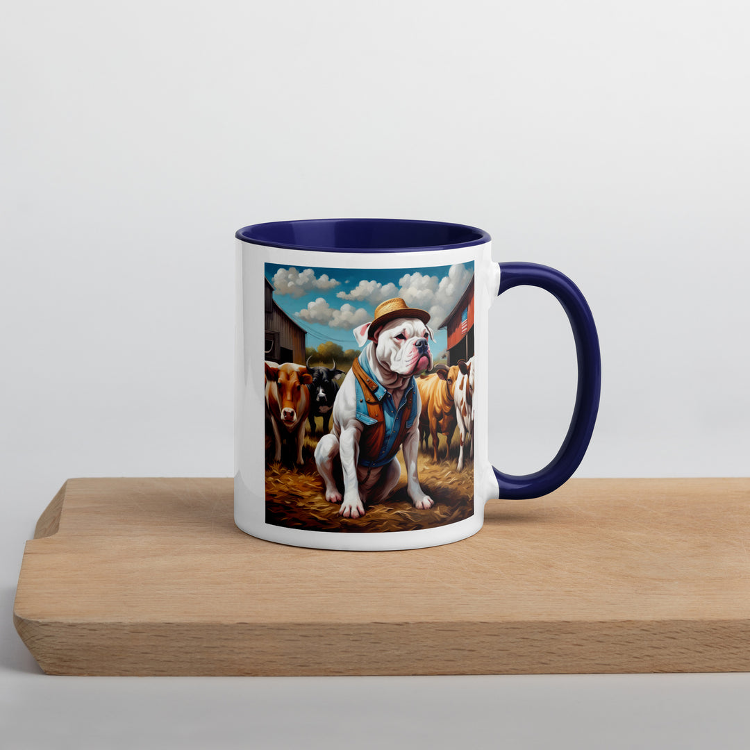 American Bulldog- Mug with Color Inside v2