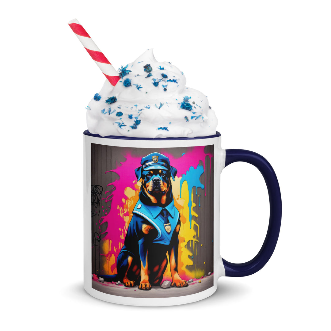 Rottweiler- Mug with Color Inside v5