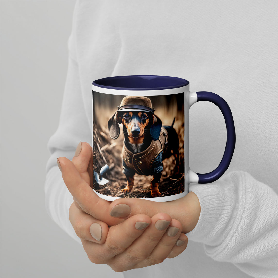 Dachshund- Mug with Color Inside