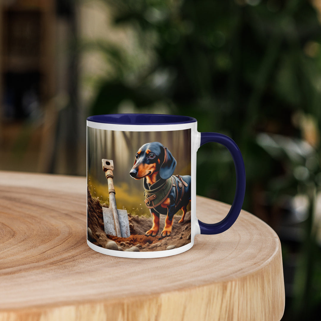 Dachshund- Mug with Color Inside v2