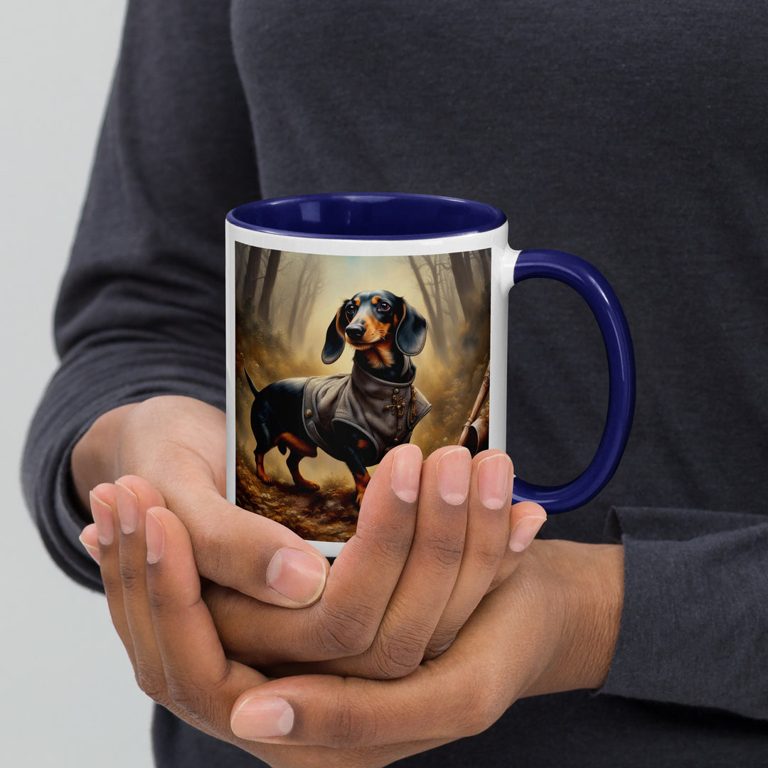 Dachshund- Mug with Color Inside v4