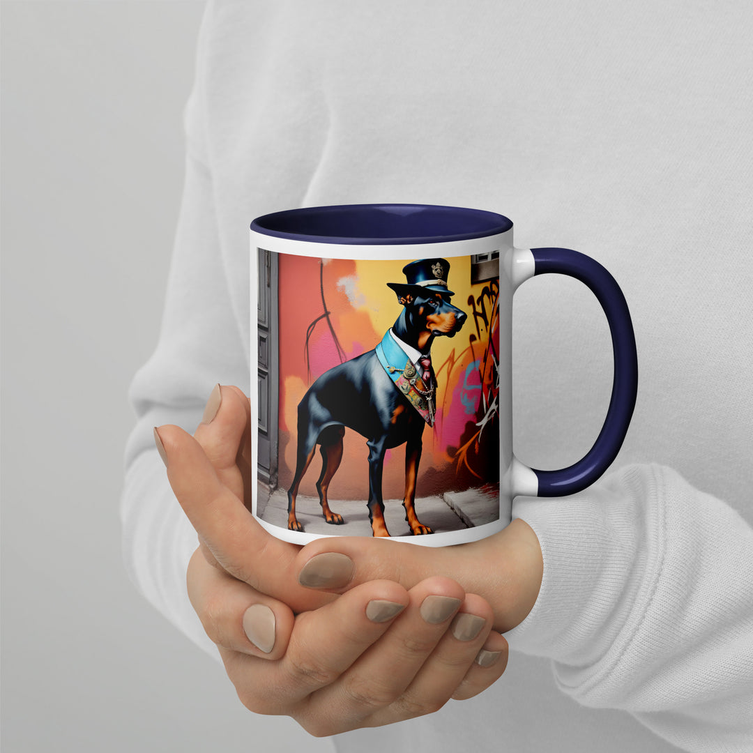 Doberman Pinscher- Mug with Color Inside