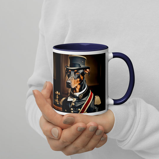 Doberman Pinscher- Mug with Color Inside v2