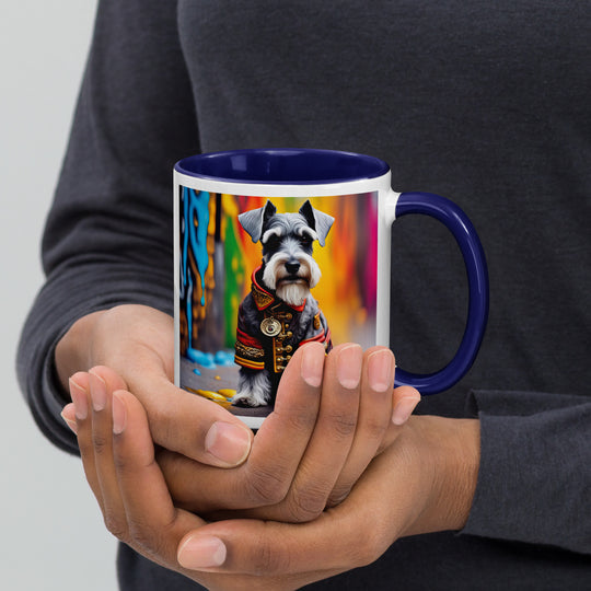 Miniature Schnauzer- Mug with Color Inside v2