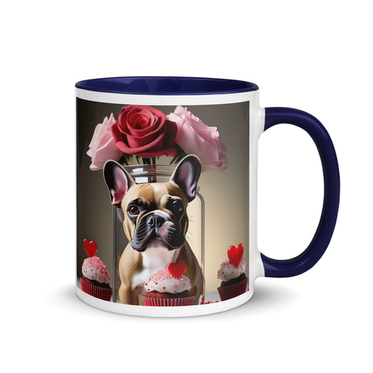 French Bulldog Romantic- Mug with Color Inside