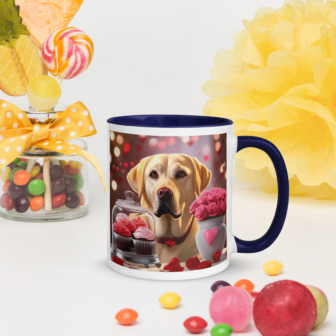 Labrador Retriever Romantic- Mug with Color Inside v2