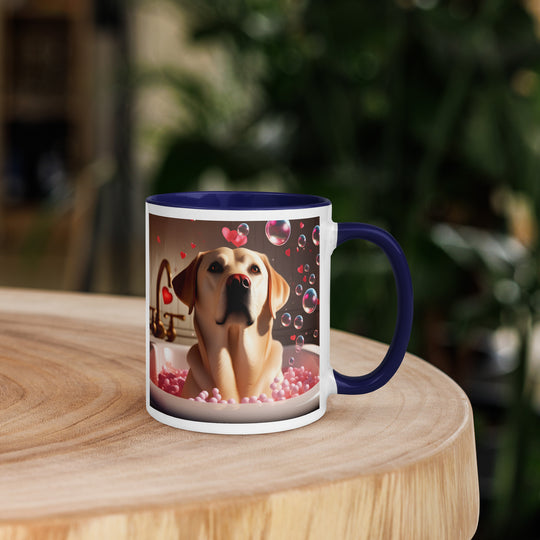 Labrador Retriever Romantic- Mug with Color Inside