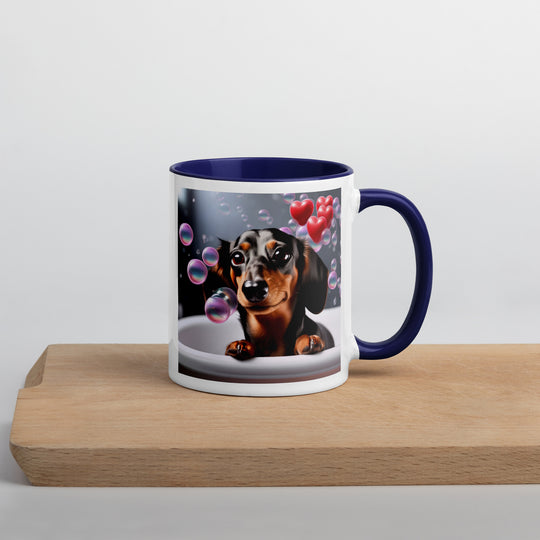 Dachshund Romantic- Mug with Color Inside