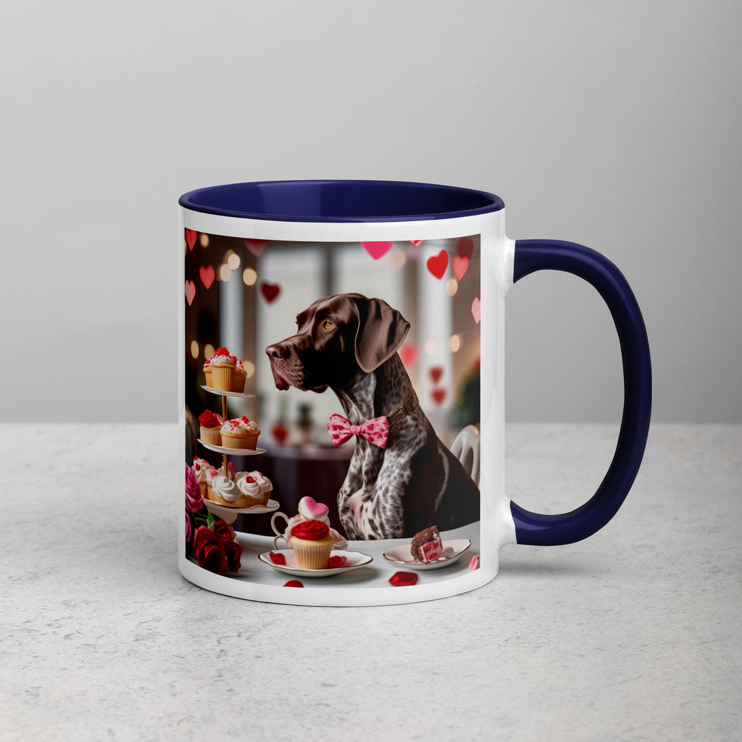 German Shorthaired Pointer Romantic- Mug with Color Inside