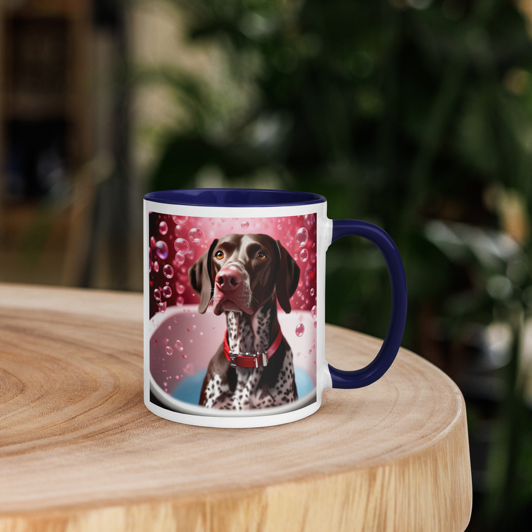 German Shorthaired Pointer Romantic- Mug with Color Inside v2