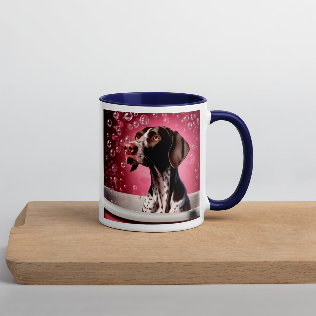 German Shorthaired Pointer Romantic- Mug with Color Inside v3