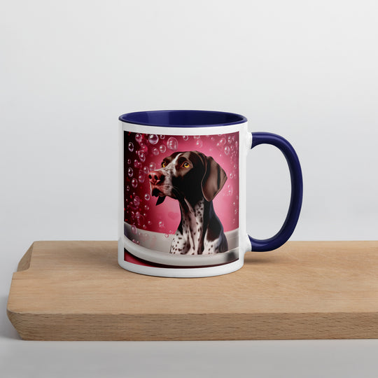 German Shorthaired Pointer Romantic- Mug with Color Inside v3