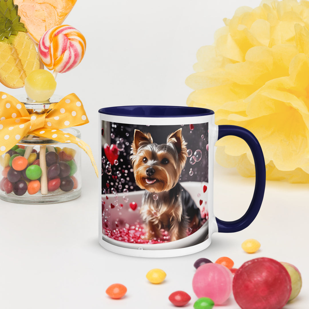 Yorkshire Terrier Romantic- Mug with Color Inside