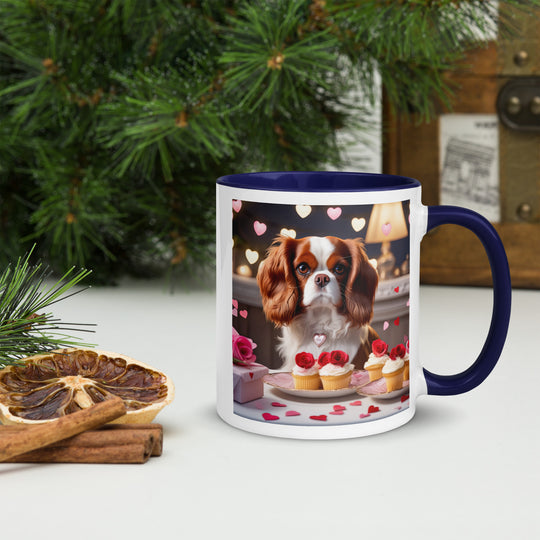 Cavalier King Charles Spaniel Romantic- Mug with Color Inside