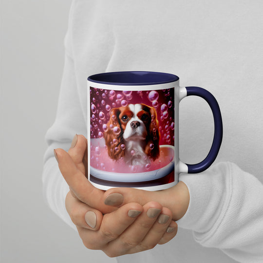 Cavalier King Charles Spaniel Romantic- Mug with Color Inside v2