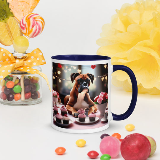 Boxer Romantic- Mug with Color Inside v2