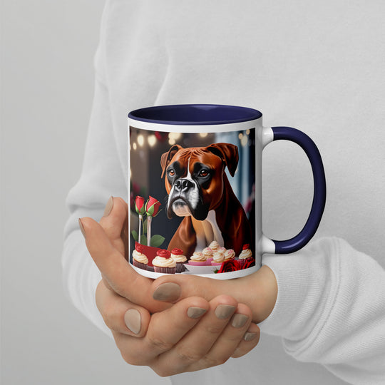 Boxer Romantic- Mug with Color Inside v3