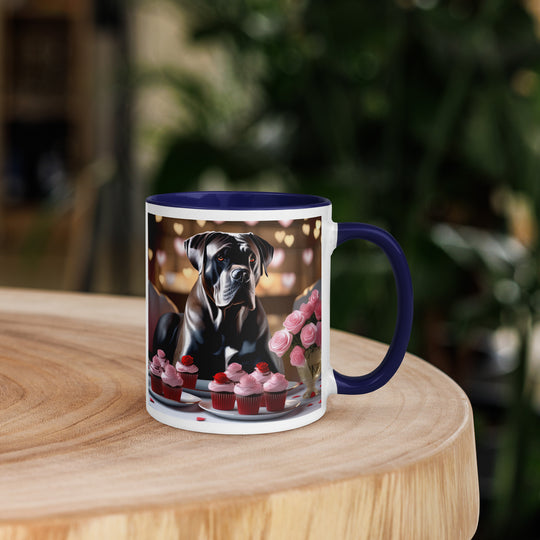 Cane Corso Romantic- Mug with Color Inside v2