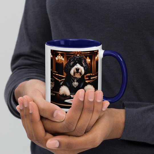 Bernedoodle General- Mug with Color Inside v7