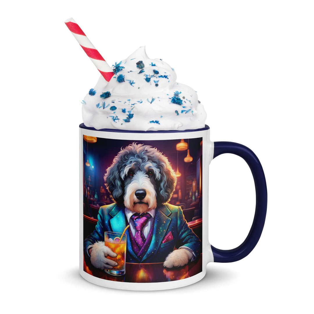 Bernedoodle General- Mug with Color Inside v8